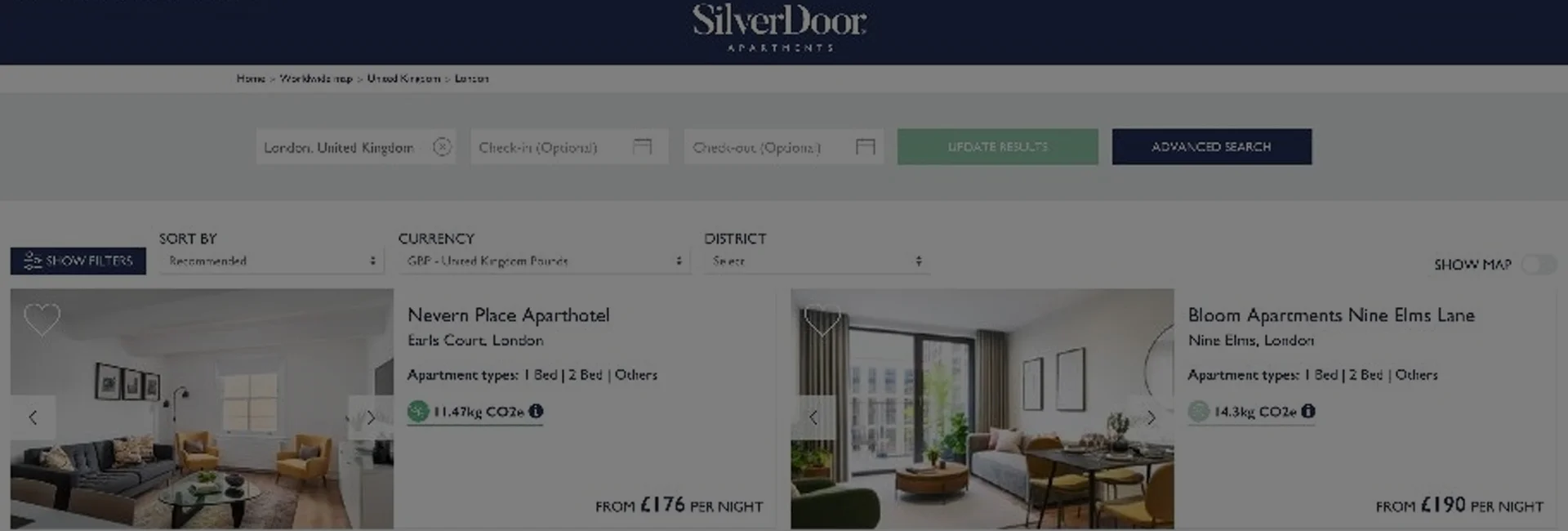 SilverDoor launches new Carbon Calculator for the Corporate Housing sector - ISS Relocations